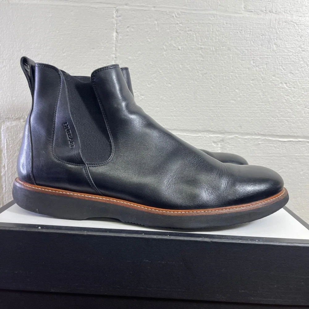 Samuel Hubbard 24-Seven 2.0 Chelsea Boot Black Leather Pull On Men's 12 US
